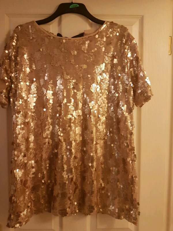 sequin top size 18